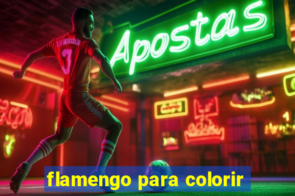 flamengo para colorir